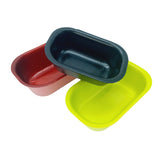 Vaschetta gelato con base verde , nera e prugna