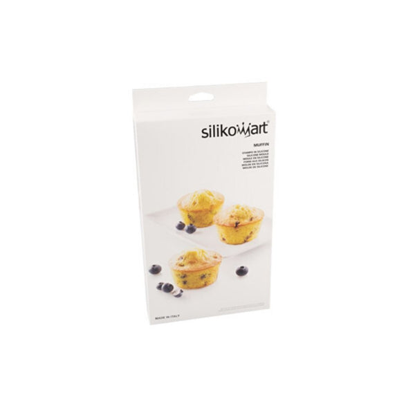 Stampo in silicone alimentare per n°6 muffin medi ø69x35h mm- sf023