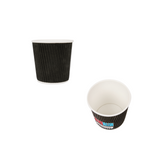 Bicchieri da caffè 120ml in carta nero da € 0,026 Cad + Iva