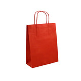 25 pz Shopper in carta rosso da € 0,34 Cad + Iva