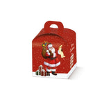 Confezione rossa con babbo natale per panettone