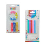 Confezioni di candeline da compleanno, due diversi modelli