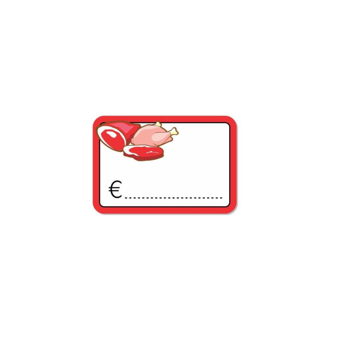 Cartellino gastronomico in pvc per carne e macellerie