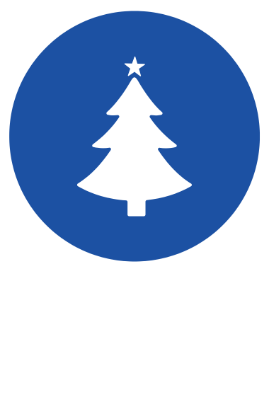 Icona blu natalizia