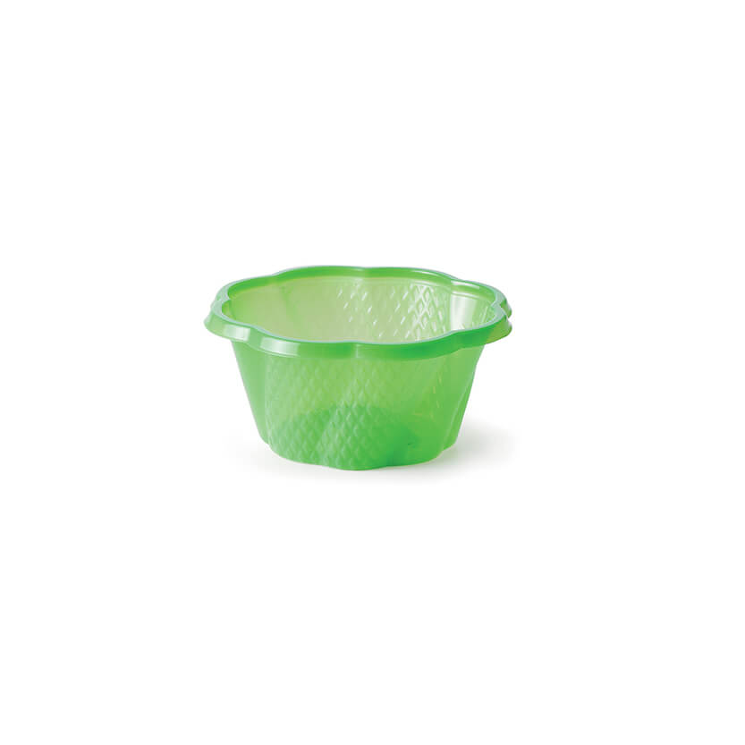 Coppetta verde per gelato, vuota