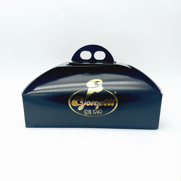 Scatola per torta nera personalizzata con il tuo logo