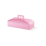 Scatola porta paste rosa con pois bianchi