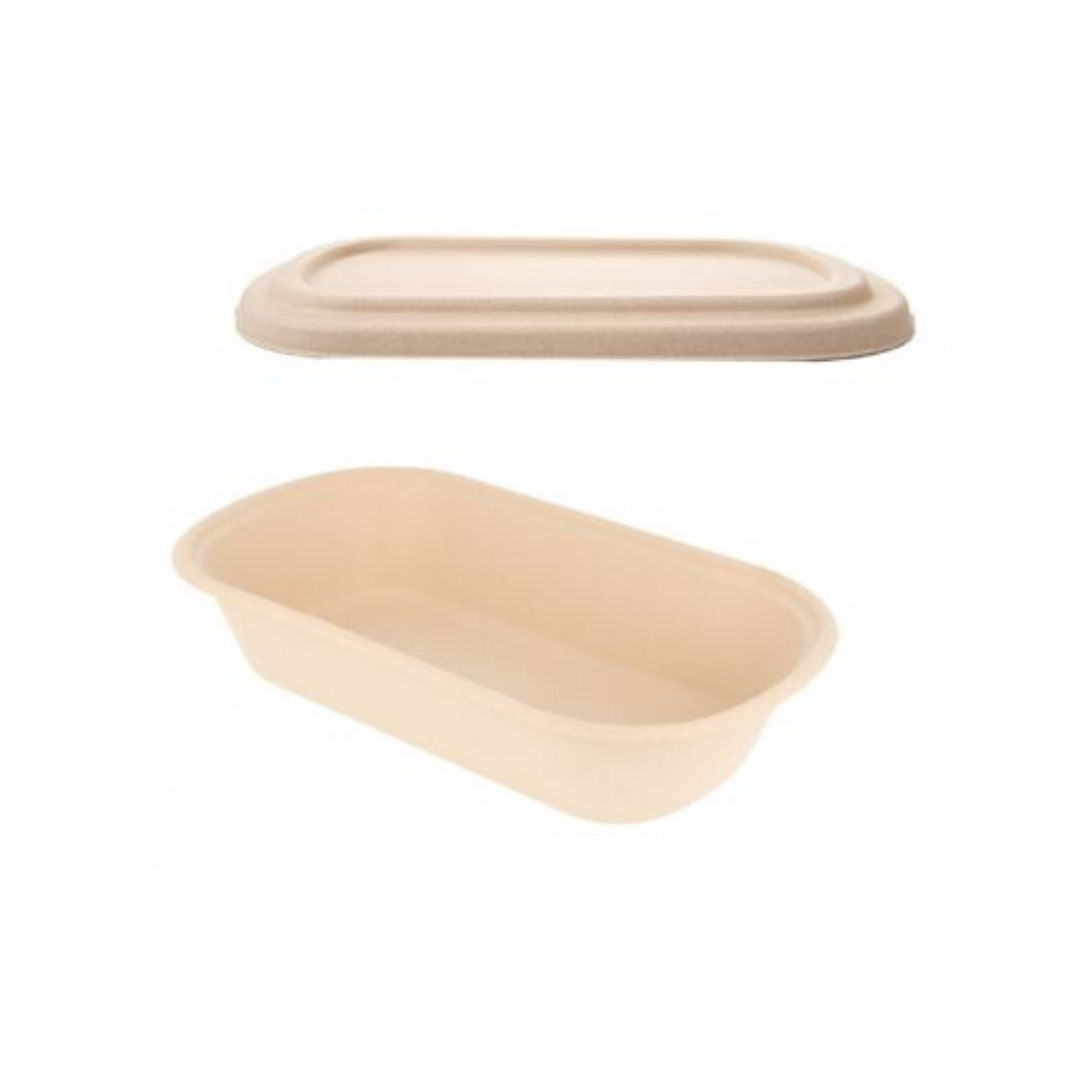 Vaschetta per gelato, e suo coperchio vuota