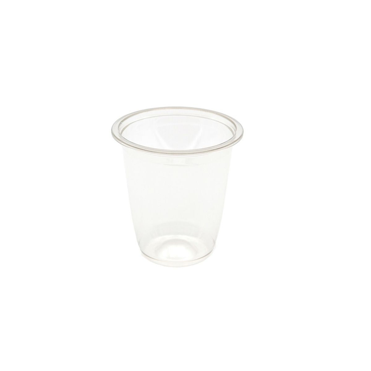 Vasetto di plastica trasparente vuoto