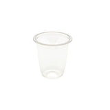 Vasetto di plastica trasparente vuoto