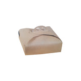 Scatola porta torte e paste di carta color avana