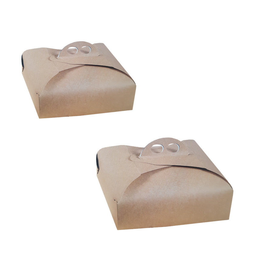 Scatole porta torta e paste di carta color avana