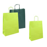 25 pz Shopper in carta colore verde da € 0,40 Cad + Iva