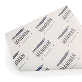 Dettaglio carta politenata personalizzata con logo