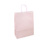 25 pz Shopper di carta rosa con manici da € 0,38 Cad + Iva