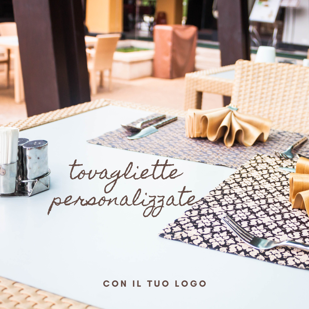 Tovagliette personalizzate con il tuo logo: perfette per il tuo ristorante