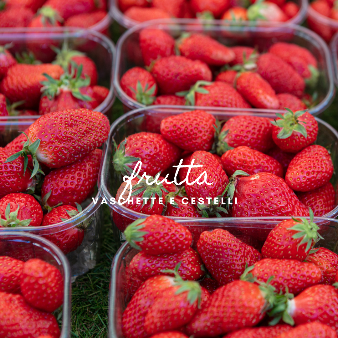 Vaschette per contenere frutta e la verdura di stagione