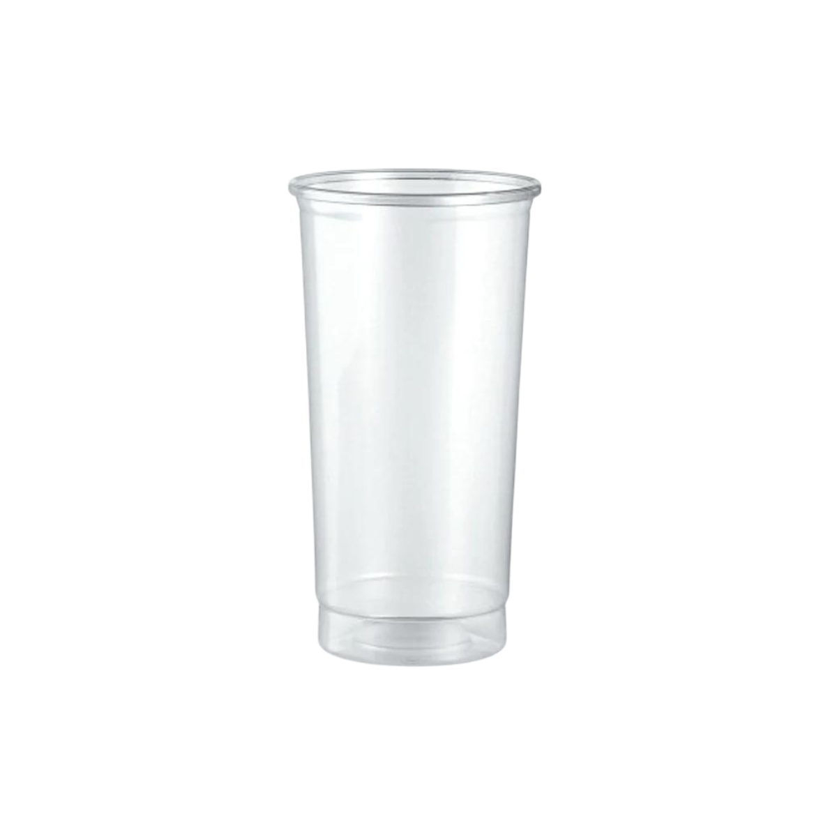Bicchiere tumbler trasparente mostrato singolo 