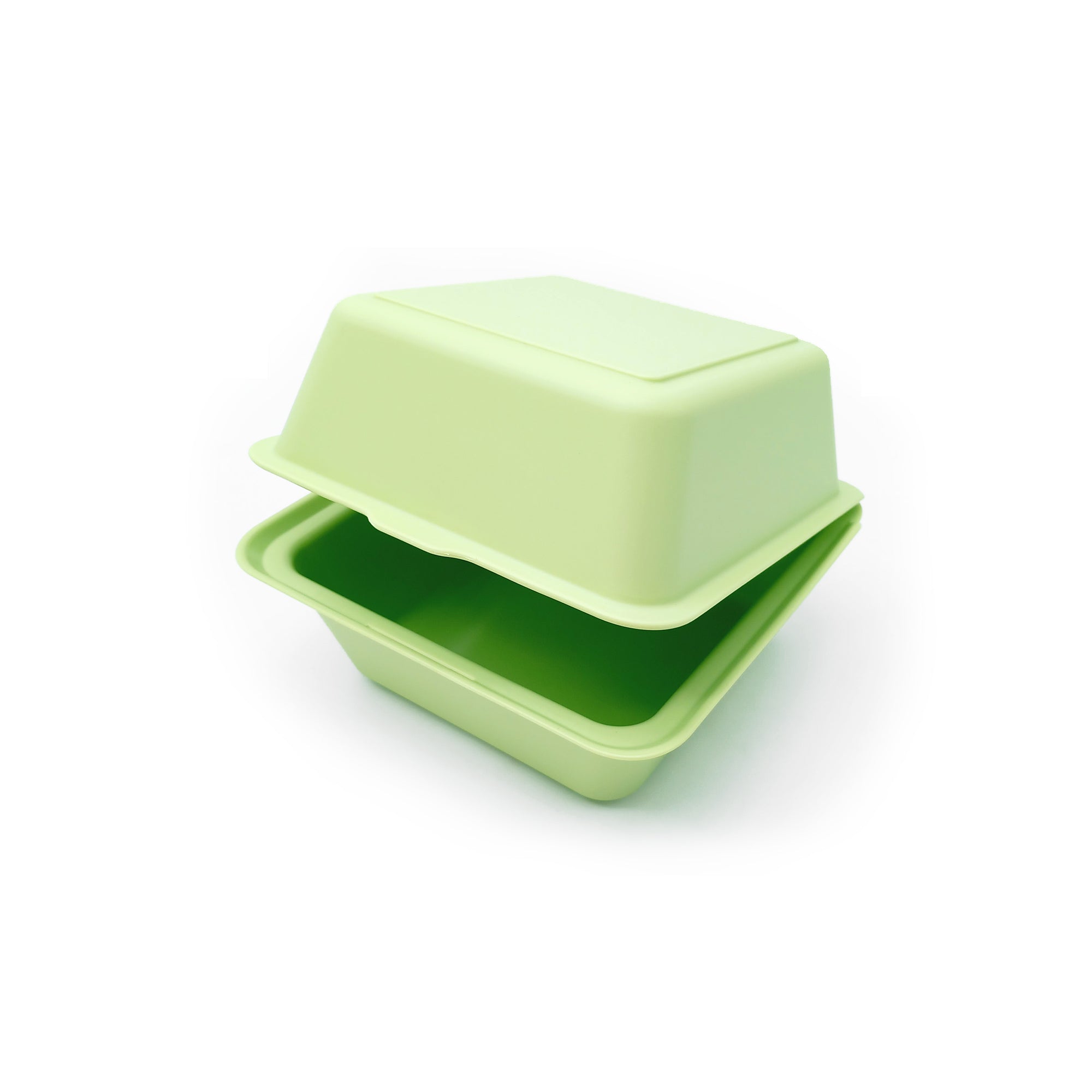 Porta merenda verde chiuso visto socchiuso