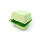 Porta merenda verde chiuso visto socchiuso