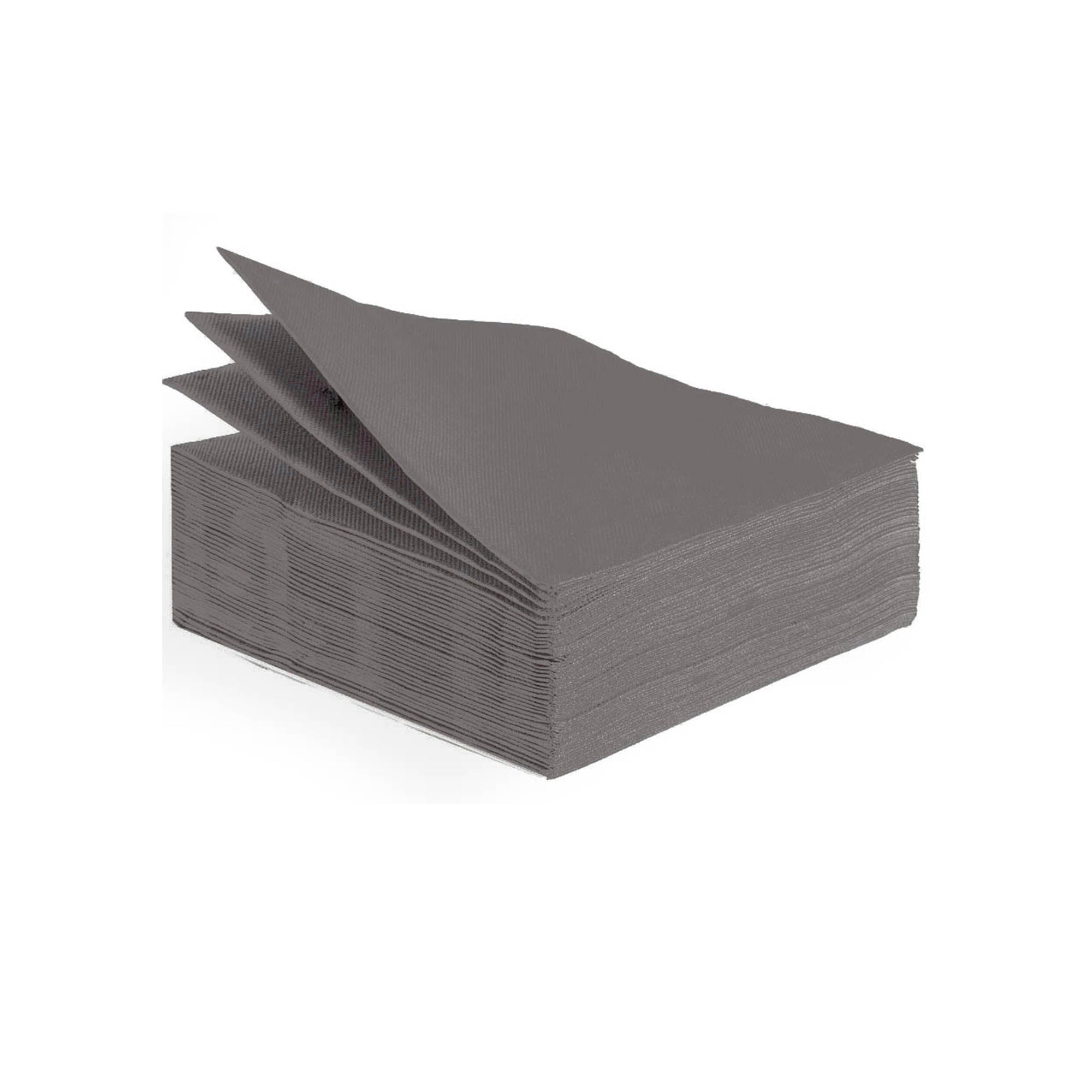 Tovaglioli di carta impilati, color antracite 