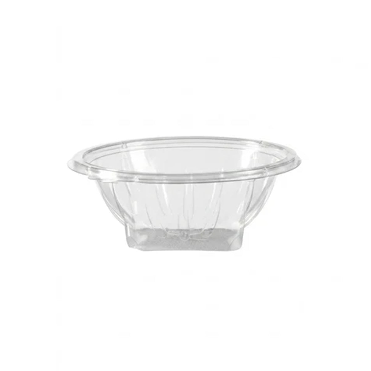 Vaschetta ovale di plastica trasparente vuota 