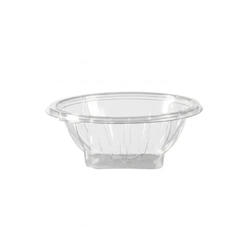 Vaschetta ovale di plastica trasparente vuota 