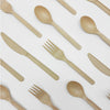 Pattern realizzato con posate bio 