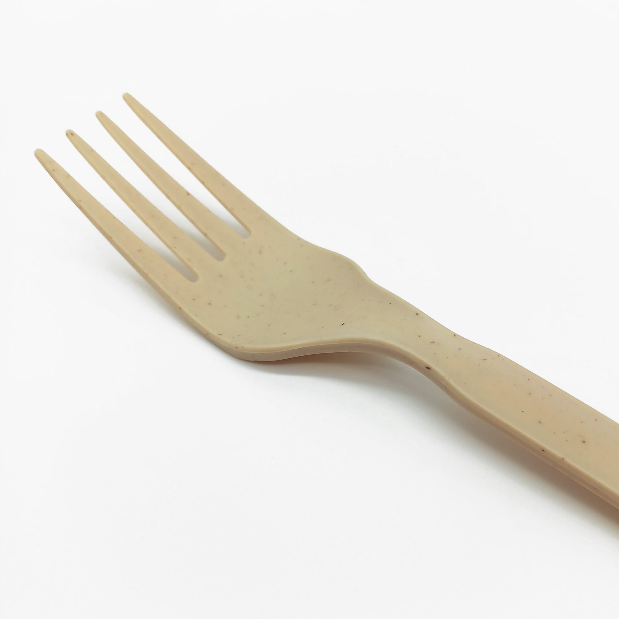 Dettaglio di forchetta monouso biodegradabile