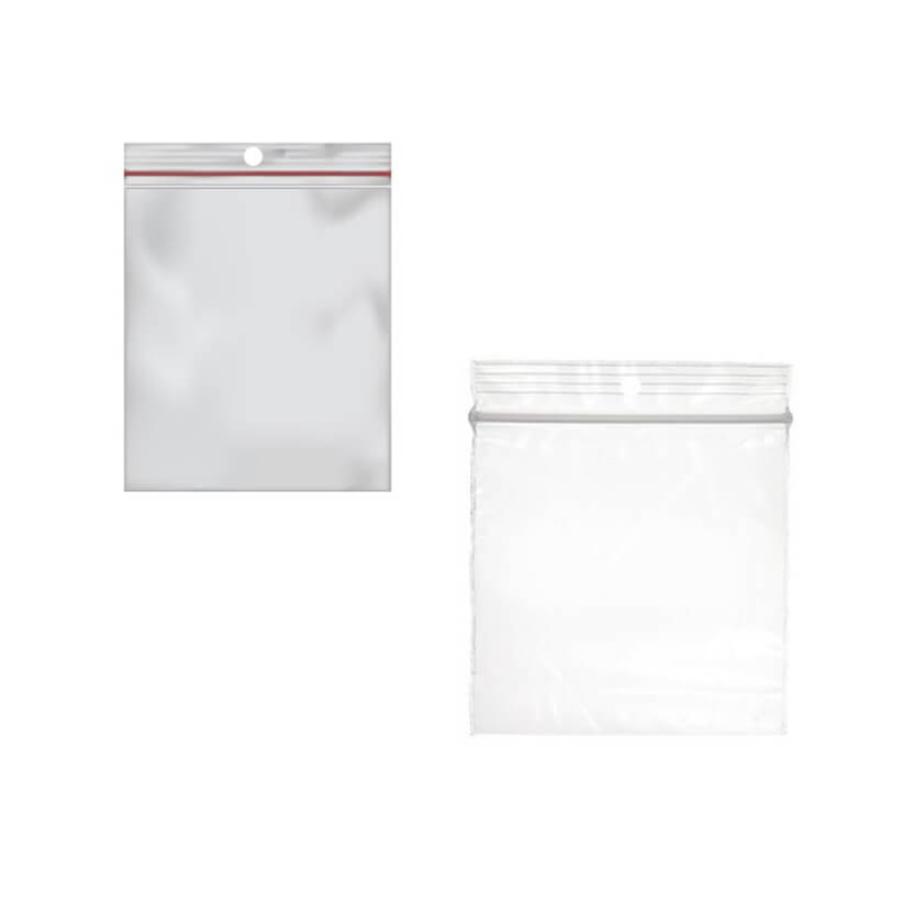 ESTENAT | 100 sacchetti con zip richiudibili, 25 x 35 cm, sacchetto di  plastica trasparente con chiusura a zip, sacchetto per congelatore,  sacchetti