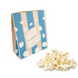 Sacchetto di carta porta pop corn con vicino di pop corn sfusi 