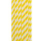 Cannucce colorate a righe bianche e gialle