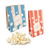 Sacchetto di carta porta pop corn con vicino di pop corn sfusi - due misure e due colori diversi 