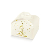Scatola panettone con decori oro