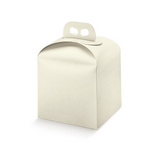 Scatola per panettone pelle bianca 
