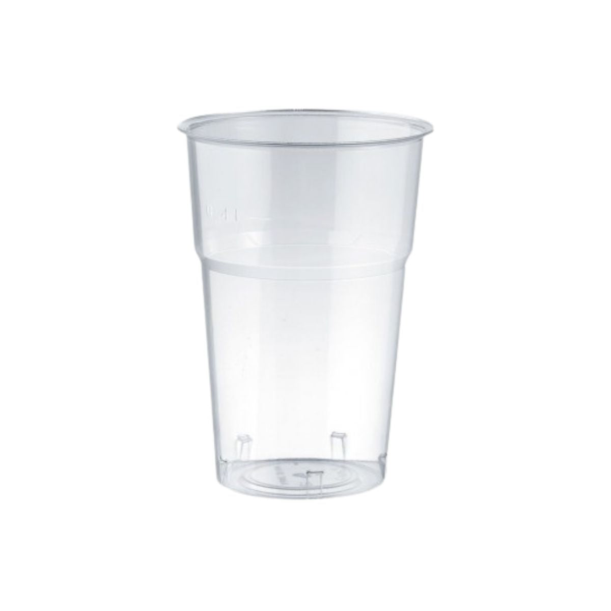 50 pz Bicchiere trasparente monouso in pet da € 0,05 Cad + Iva