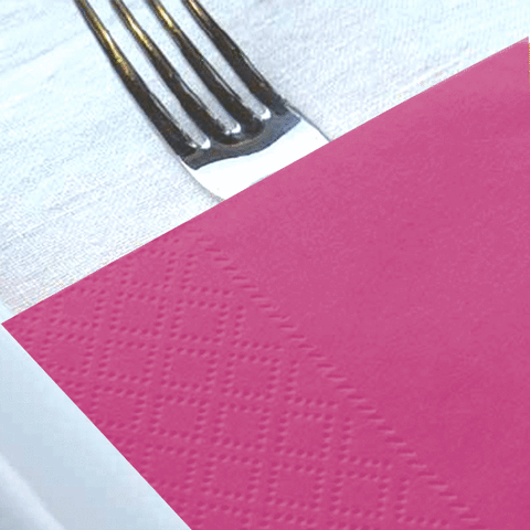 Tovagliolo di carta GIF ch cambia colore sopra forchetta