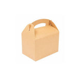Scatola Take Away con Manico, carta color avana