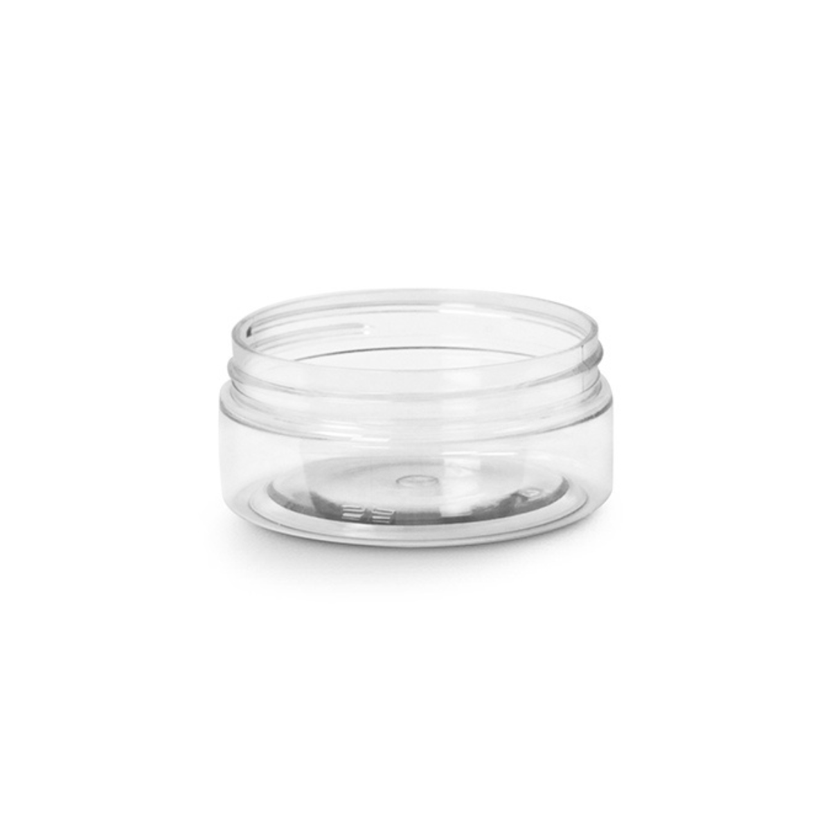 Vasettino di plastica basso trasparente
