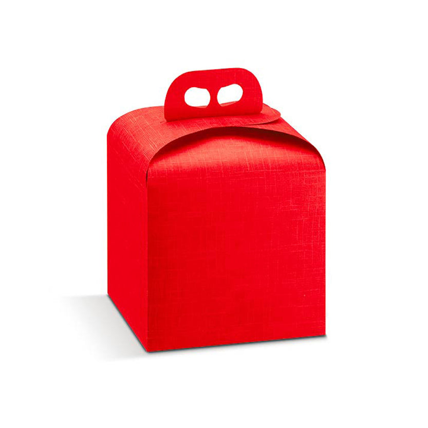 Scatola per panettone rossa