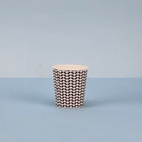 Bicchiere di carta da asporto, fantasia optical 