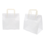 250 pz Shopper asporto fondo largo bianche da € 0,256 Cad + Iva