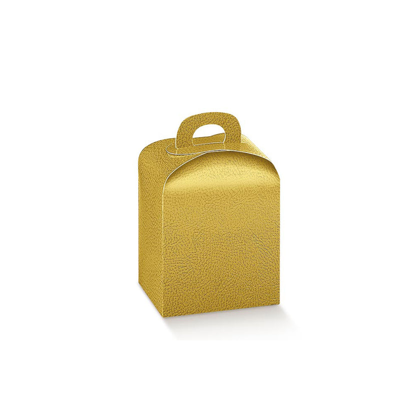 Scatola per panettone mini, color oro