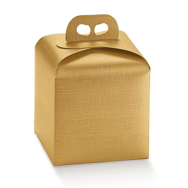 Scatola per panettone dorata