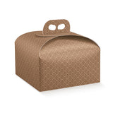 Scatola panettone trama cuoio
