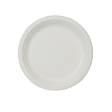 Piatto bianco bio visto dall'alto