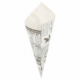 Cono per fritto stampa giornale 