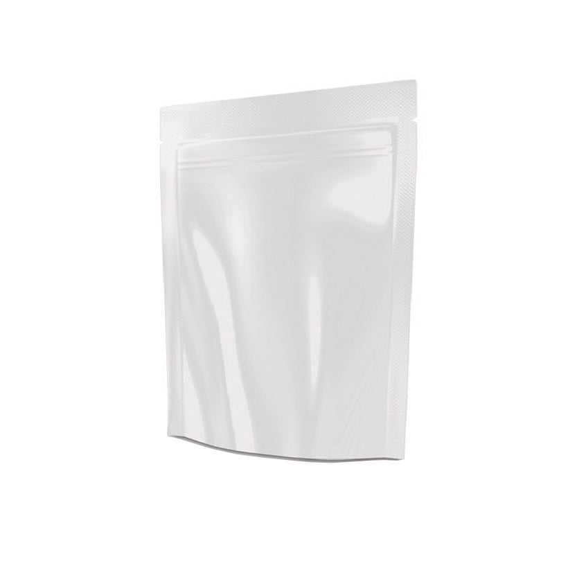 Busta con zip bianca