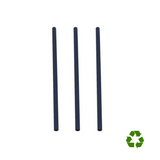 Tre cannucce bio ed il simbolo del riciclo