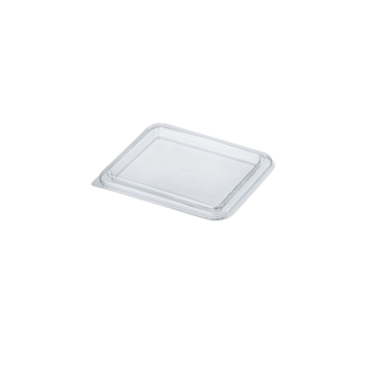 Coperchio trasparente rettangolare di plastica